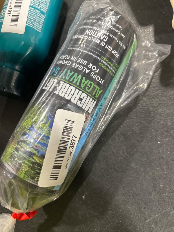Photo 1 of MICROBE-LIFT ALGA16 Algaway 5.4 Algae Control Treatment for Ponds and Water Gardens, Safe for Koi Fish, Goldfish, Plants, and Decorations, 16 Ounces