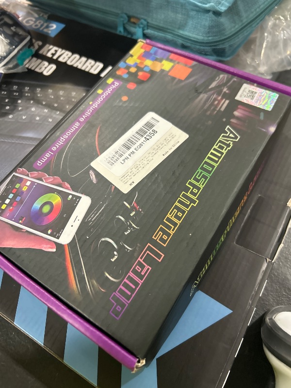 Photo 1 of Dreamcolor Acrylic Interior Car LED Strip Light with Wireless APP, RGB 6 in 1 with 175 inches 593 LEDs Fiber Optic Strip Lights for Car, Dynamic Chasing Music Sync Neon Car Ambient Lighting Kits