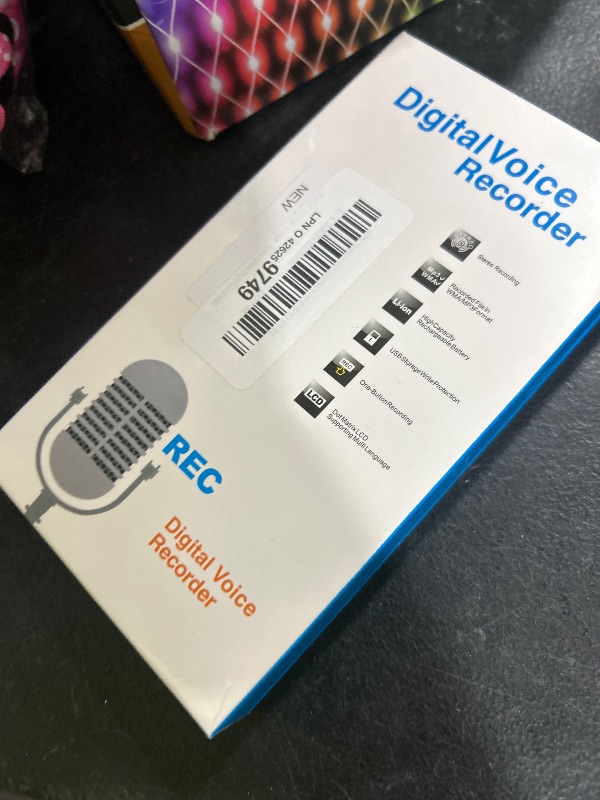 Photo 1 of NekSide Voice Recorder with Playback - 64GB Digital Audio Recorder, HD Noise Cancelling Recorder Device, 1600H Voice Activated Recording for Classes/Meetings/Courses