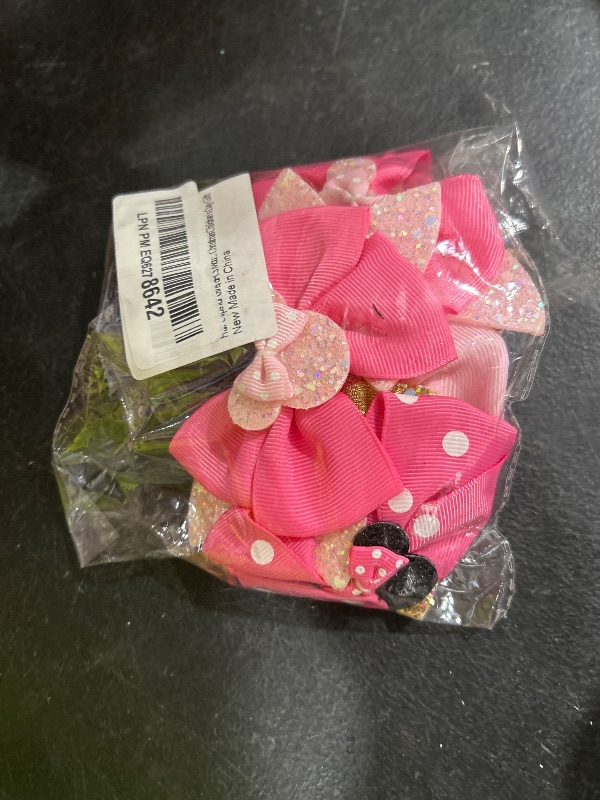 Photo 1 of Hair Clips for Girls, 8 pcs Hair Bows, Cute Hair Clips Kids Barrettes Girls' Hair Accessories for Birthday Christmas Children's Day Gift