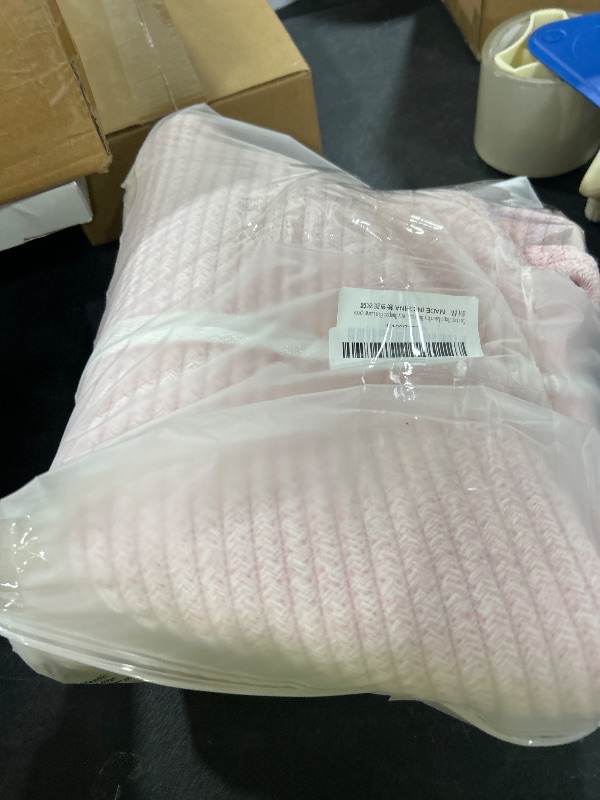 Photo 1 of XUANGUO Cotton Rope Laundry Basket Hamper for Girls Kids Baby Nursery Hamper Bin Woven Storage Basket for Living Room Girls room Boho Tall Rope Baskets for Blanket Toys Large light pink