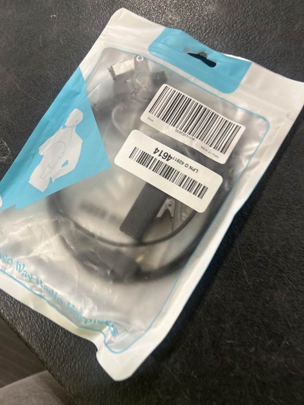Photo 1 of POFENAL Earpiece Compatible with BTECH, Kenwood, Retevis Walkie Talkie with Mic Tansparent Air Acoustic Tube Headset (Normal)