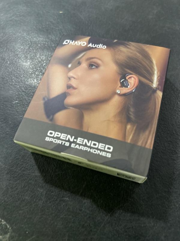 Photo 1 of Open Ear Headphones,Over Ear Earbuds with Ergonomic Earhook,Bluetooth Headphones 5.4 with Smart Digital Display,40H Playtime,IPX6 Waterproof,Touch Control Operate Fit Cycling,Running,Workout(Black)