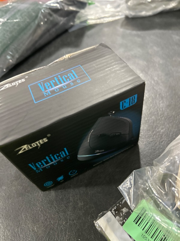 Photo 1 of ZLOT Vertical Gaming Mouse,Wired RGB Ergonomic USB Joystick Programmable Laser Gaming Mice,6+1 Design,11 Buttons,1000 Hz Max Polling Rate,10000 Max DPI,Upgraded Version for Computer Gamers,Black