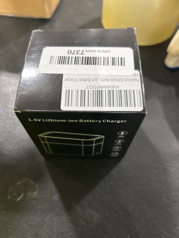 Photo 1 of RayHom 12-Pack Rechargeable Lithium aa Batteries with Charger, 1.5V Constant Output, 3400mWh High Capacity, 12-Slot Double A Li-ion Charger with Smart Charging, Multiple Charging Protections