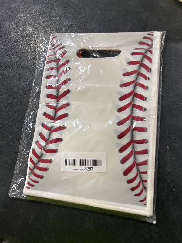 Photo 1 of 100 Pcs Football Sports Party Favor Bags Soccer Candy Gift Plastic Goodie Treat Bags Bulk with Handles for Baseball Basketball Theme Event Gift Bag Birthday Supplies Decorations