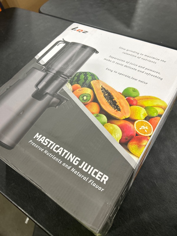 Photo 1 of Cold Press Juicer, Juicer Machines with 5.4" Wide Feed Chute for Juice Extractor, Professional Slow Masticating Juicer for Whole Vegetables & Fruits with High Juice Yield, Easy to Clean (Black)