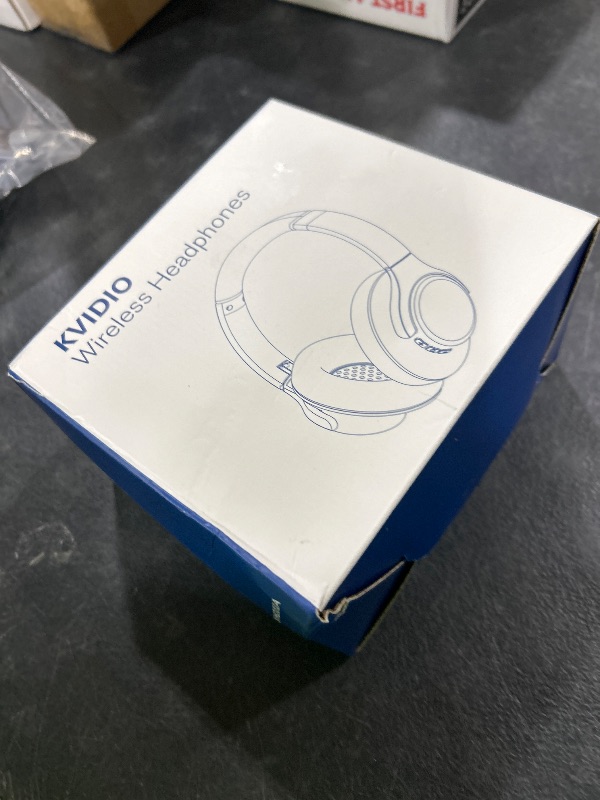 Photo 1 of KVIDIO Bluetooth Headphones Over Ear, 65 Hours Playtime Wireless Headphones with Microphone, Foldable Lightweight Headset with Deep Bass, HiFi Stereo Sound Low Latency for Travel Work Cellphone