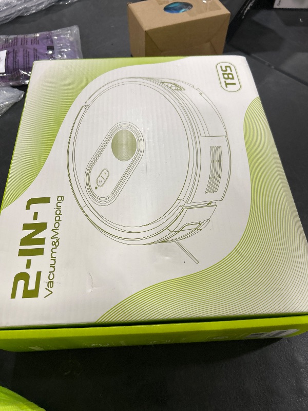 Photo 1 of Robot Vacuum and Mop Combo, 2 in 1 Vacuuming & Mopping Robot with Schedule, App/Bluetooth/Voice, 3200Pa Max Suction, Self-Charging Robot Vacuum Cleaner, Slim, Ideal for Pet Hair, Hard Floor, Carpet