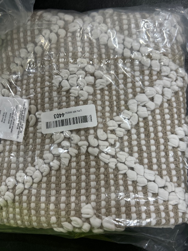 Photo 1 of Lush Decor Adelyn Decorative Throw Pillow Cover, 20" W x 20" L, Neutral - Square Pillow - Neutral Diamond Pillow - Textured Pillows - Hygge Decor - Farmhouse Throw Pillows For Bed, Couch, Or Chair