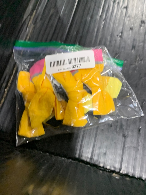 Photo 1 of Back to School Pencil Hair Bows and Clips: Hand-Painted Yellow Schoolgirl Pigtail Accessories, Perfect Gifts for Toddlers and Kids in Kindergarten to 5th Grade
