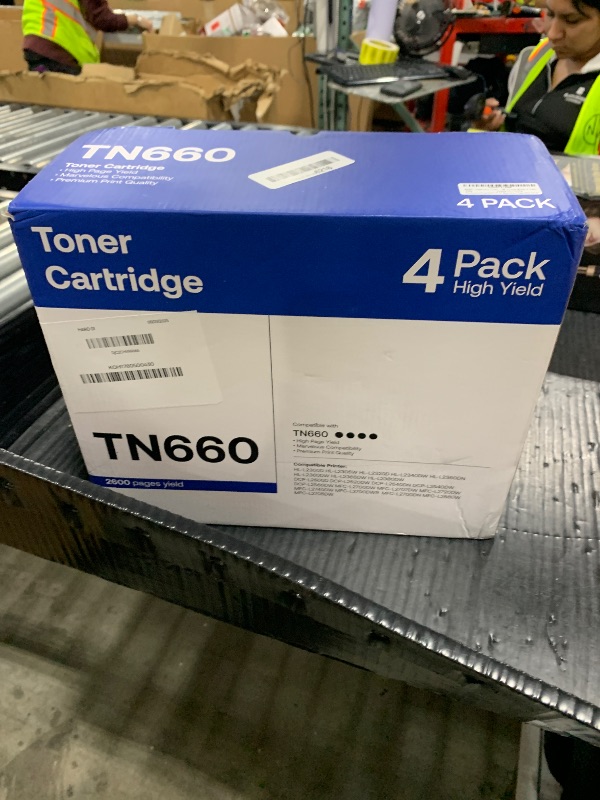 Photo 1 of WEAREC Compatible Toner Cartridge Replacement for Brother TN660 TN-660 TN630 High Yield Work with HL-L2300D HL-L2360DW MFC-L2740DW MFC-L2700DWR DCP-L2540DN Printer(Black,4 Pack)