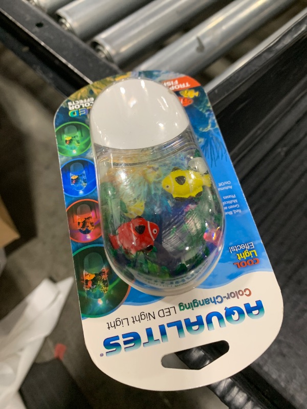 Photo 1 of Lights By Night Tropical Aqualites LED Night, Plug-in, Color Changing, Light Sensing, Auto On/Off, for Kids, Under the sea, Fish, Bedroom, Bathroom, Playroom, 10908