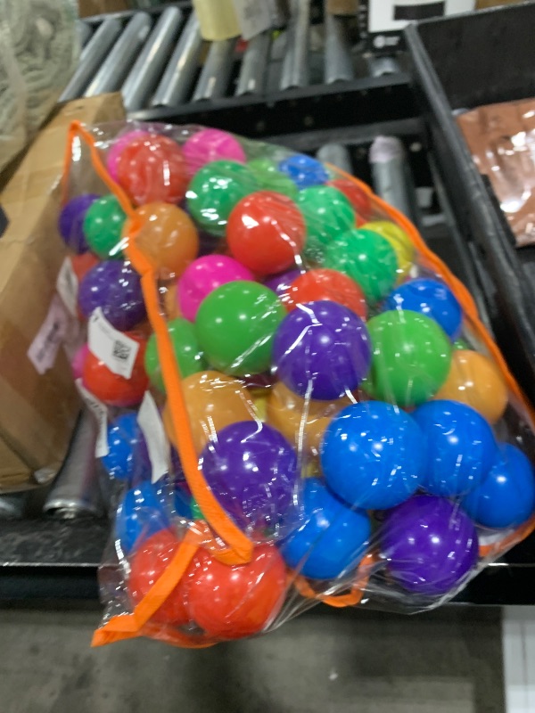 Photo 1 of Vanland Ball Pit Balls for Baby and Toddler Phthalate Free BPA Free Crush Proof Plastic - Multicolored Pit Balls in Reusable Play Toys for Kids with Storage Bag