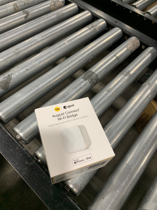 Photo 1 of August Home Connect Wi-Fi Bridge, Remote Access, Alexa Integration for Your August Smart Lock, white, 1.5 x 2.4 x 2.4"