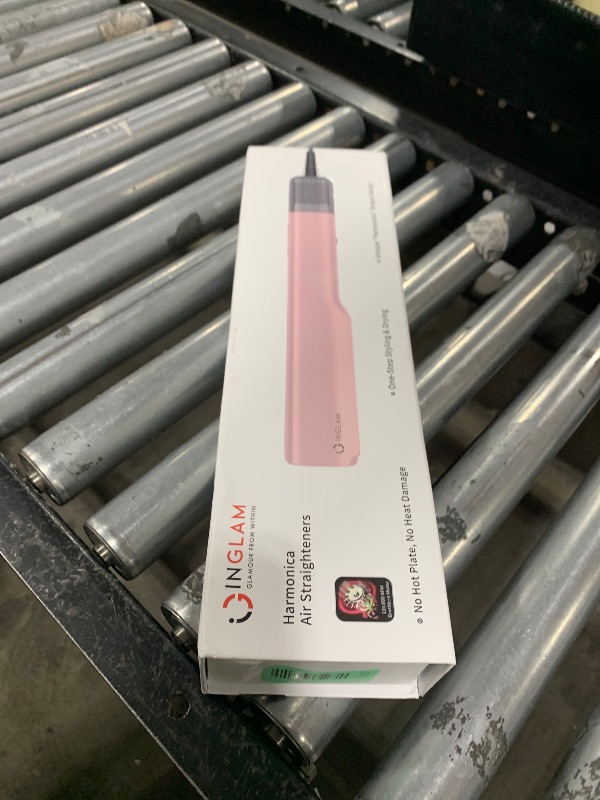 Photo 1 of IG INGLAM Air Straight, Style from Wet Hair, 200M Ionic Hair Dryer Straightener for Medium Long Length(14”-30”), Straightener and Dryer 2 in 1, Fast Drying and Straightening in One Step, Pink