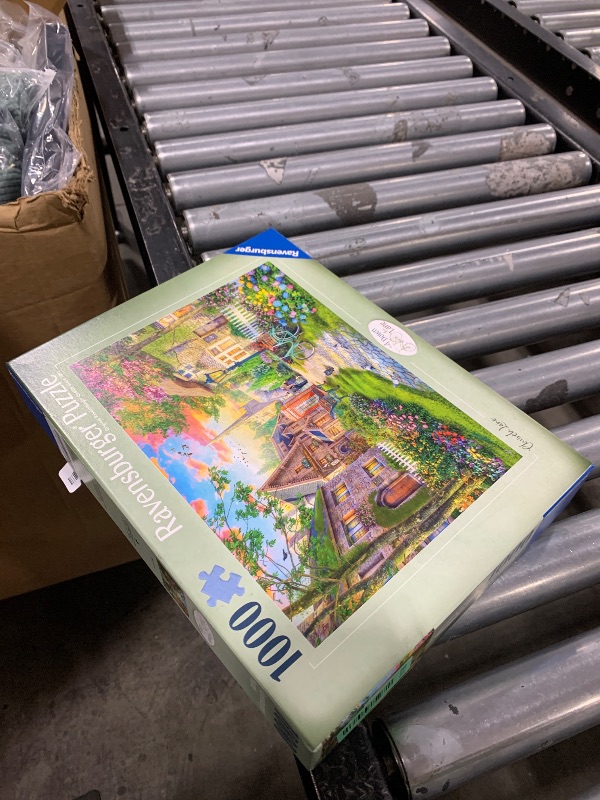 Photo 1 of Ravensburger - Church Lane - 1000 Piece Jigsaw Puzzle - Charming English Village Church - Bright, Peaceful Imagery - Frameable - Premium Quality - Puzzles for Adults