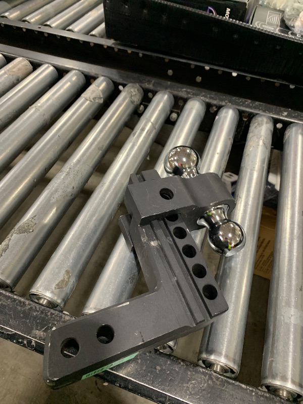 Photo 1 of Kohree 6 Inch Adjustable Trailer Hitch Fit 2 Inch Receiver, Dual Solid Ball 2" and 2-5/16"(12,500 LBS GTW), Drop & Rise Heavy Duty Aluminum Tow Hitch with 2" Hitch Tightener & 2 Locking Hitch Pin