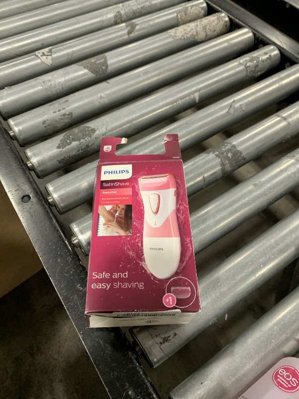 Photo 1 of Philips SatinShave Essential Women’s Wet & Dry Electric Shaver for Legs & Body, Cordless, with Hypoallergenic Foil, HP6306/50