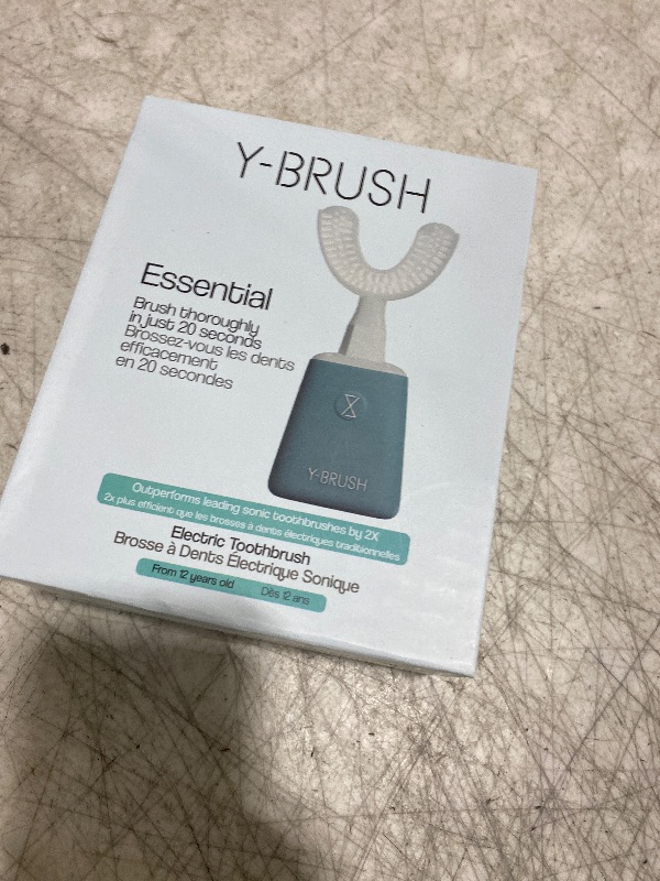 Photo 1 of Y-Brush New 2025 Essential - Sonic Electric Toothbrush - 3 Months Battery Life with USB-C - 2 Brushing Modes - Clinically Proven - Adult