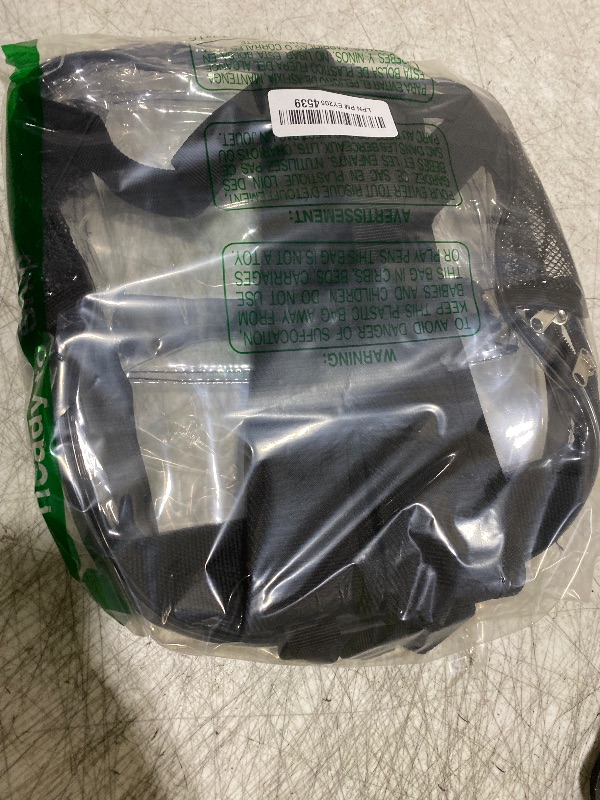 Photo 1 of ZENPUNK Clear Backpack for Stadium Approved 12×12×6, See Through Bag, PVC Transparent Backpack for Festival Sport Event Concerts (BLK)