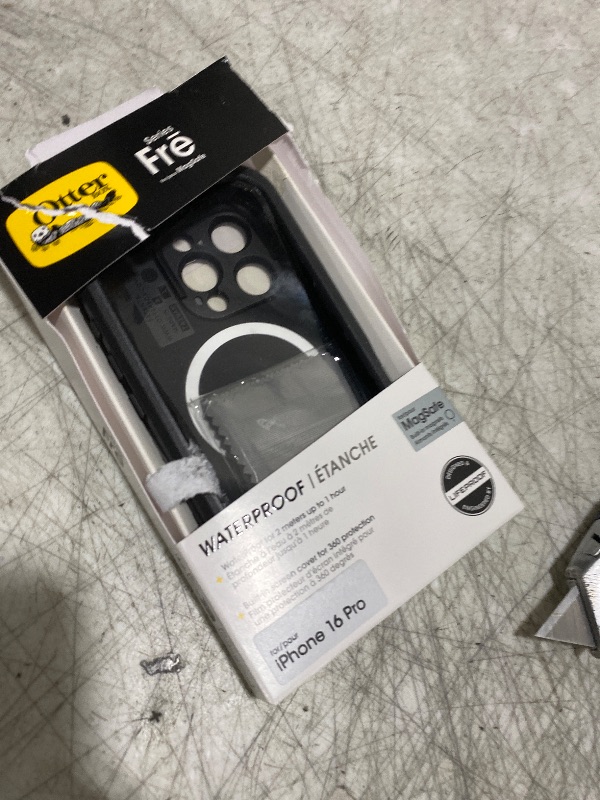 Photo 1 of OtterBox iPhone 16 Pro FR? Series Waterproof Case with MagSafe (Designed by LifeProof) - Black, Waterproof, 60% Recycled Plastic, Sleek and Stylish