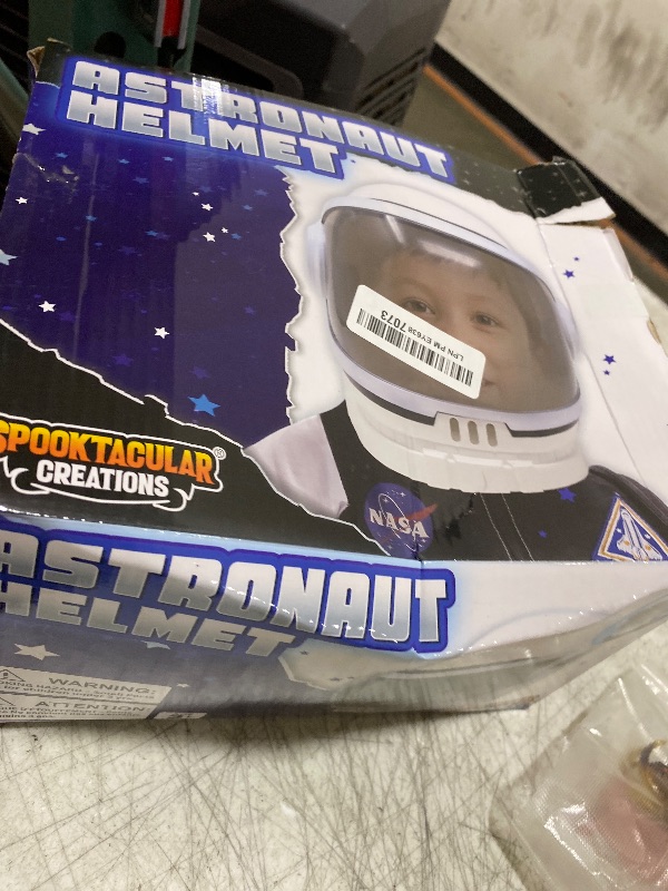 Photo 1 of Spooktacular Creations Astronaut Helmet with Movable Visor Pretend Play Toy Set for School Classroom Dress Up, Role Play Accessory