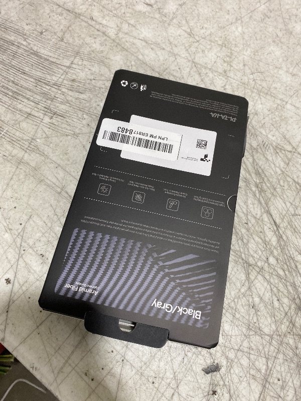 Photo 1 of pitaka for iPhone 17 Pro Case 6.3" with Camera Control Button, Compatible with MagSafe, Ultra-Slim Case with Caseless Touch Feeling, 600D Aramid Fiber Woven, Black/Grey(Twill)