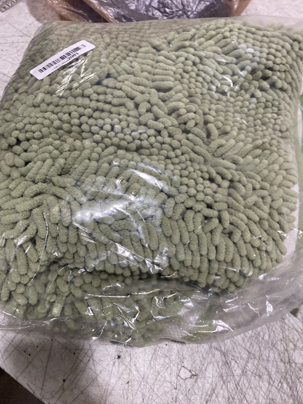Photo 1 of OLANLY Bathroom Rugs 36x24, Extra Soft Absorbent Chenille Bath Rugs, Rubber Backing Quick Dry, Machine Washable Bath Mats for Bathroom Floor, Tub and Shower, Home Decor Accessories, Sage Green