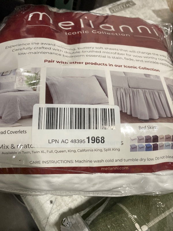 Photo 1 of Mellanni King Sheets Set - 4 PC Iconic Collection Bedding - Hotel Luxury, Extra Soft, Cooling Bed Sheets - Wrinkle, Fade, Stain Resistant (King, White)