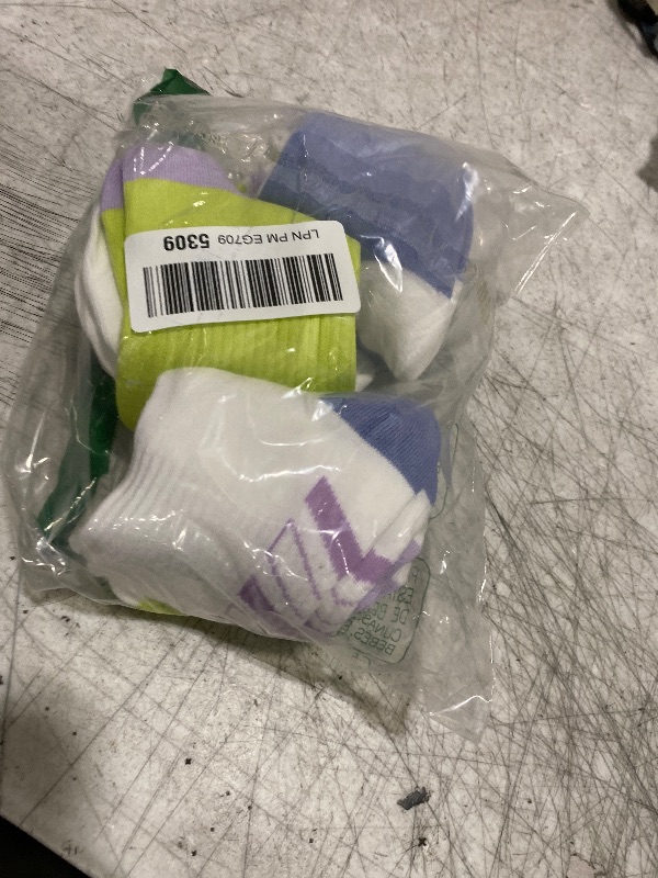 Photo 1 of ANTSANG Kids Boys Girls Socks Youth Athletic Sport Basketball Crew Cotton Breathable Soft Socks 6 Pairs(Fluorescent,9-14 Years)