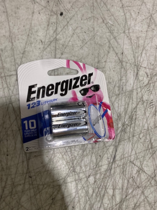 Photo 1 of Energizer 123 Lithium Batteries (2 Pack), 3V Photo Batteries