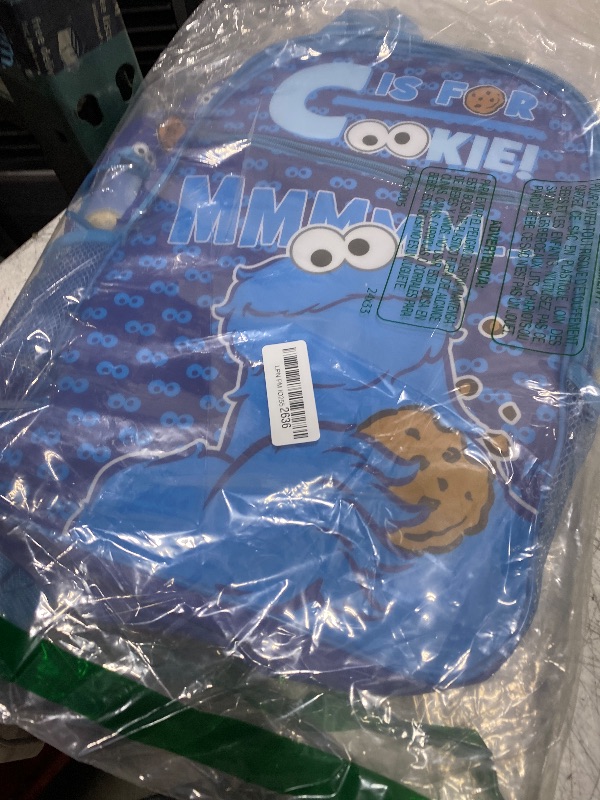 Photo 1 of INTIMO Sesame Street Cookie Monster C Is For Cookie Dual-Compartment Backpack Bag