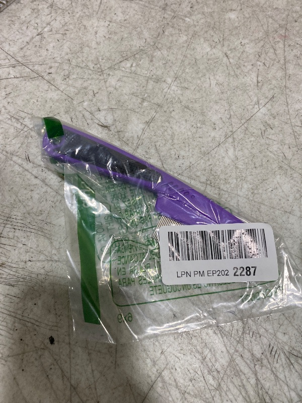 Photo 1 of Yumflan Flea Comb with Rubber Handle, Flea and Tick Combs for Dogs & Cats, Fine Tooth Dog Comb for Grooming (Purple)