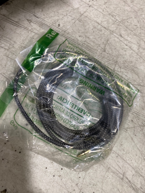 Photo 1 of Nanxudyj AUX Cord 6ft,3.5mm Stereo Audio Cable 90 Degree Nylon Braided 3.5mm Male to Male Stereo Aux Cables Right Angle TRS Cable Portable Compatible for Headphone, car,Tablets, Speakers