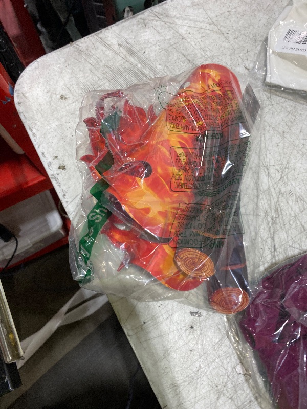 Photo 1 of Boao 3 Sets Fake Fire Fake Flame Prop Camping Decoration 3D Cardboard Campfire Centerpiece Artificial Flames Campfire Party Decoration for Camp Bachelorette Party Supplies(Red Orange)