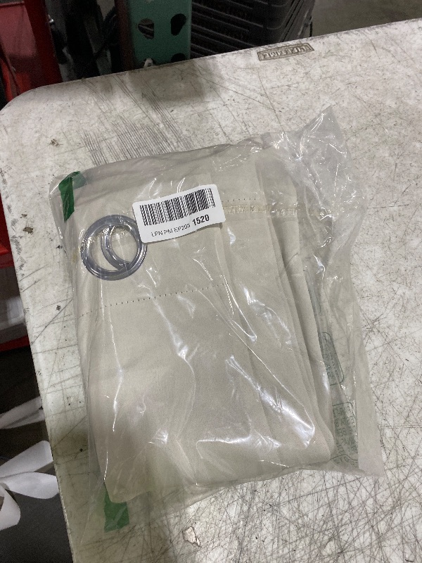 Photo 1 of H.VERSAILTEX Room Darkening Curtain Thermal Insulated Curtain for Bedroom Window Treatment Grommet Curtain Panel Drapes, Energy Efficient for Living Room, Solid Ivory/Cream, One Panel, 52'W x 84'L