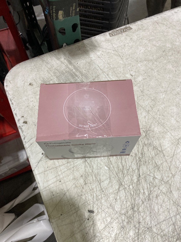 Photo 1 of Putogesafe Smoke Detector, 10-Year Smoke Alarm with Photoelectric Sensor and Built-in 3V Lithum Battery, Fire Alarm with Test Button and Low Battery Warning, Fire Safety for Home, 4 Pack