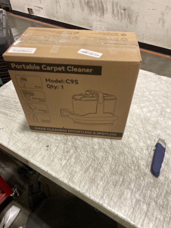 Photo 1 of C9 Portable Carpet & Upholstery Cleaner Machine, Spot and Stain Deep Cleaner with Remover Formula for Pets,Stairs,Couch Area Rugs,Upholstery,Car Seat