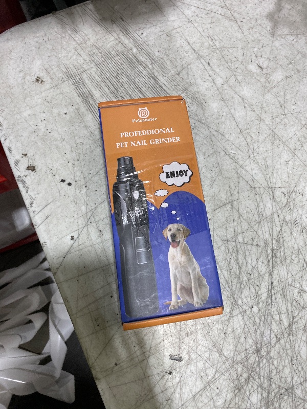 Photo 1 of Petsaunter Dog Nail Grinder, 2-Speed and LED Light, Touch-Switch, TypeC, Quiet and Low-Vibration Dog Nail Trimmers, and 3 Ports for Large Dogs, Medium, Small Dogs Cats Pets with Hard or Thick Nail