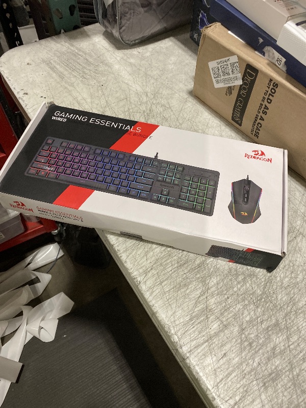 Photo 1 of Redragon Updated S107 Gaming Keyboard and Mouse, RGB Gaming Keyboard and 10000 DPI Mouse Combo with 25-Key Anti-Ghosting, 1K Hz Programmable Mice with Software, Plug & Play to PC, Laptop [Upgrade]