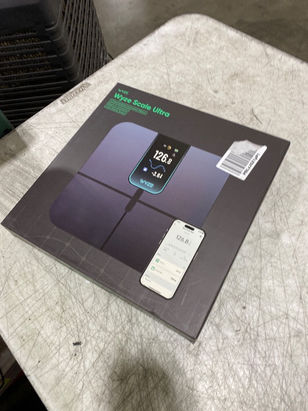 Photo 1 of Ultra, Smart Scale with 4.3" Color Display, Digital Bathroom Scale for Body Weight BMI Muscle Mass Composition, Wi-Fi & Bluetooth Body Fat Scale with Heart Rate, 400 lbs (Black)