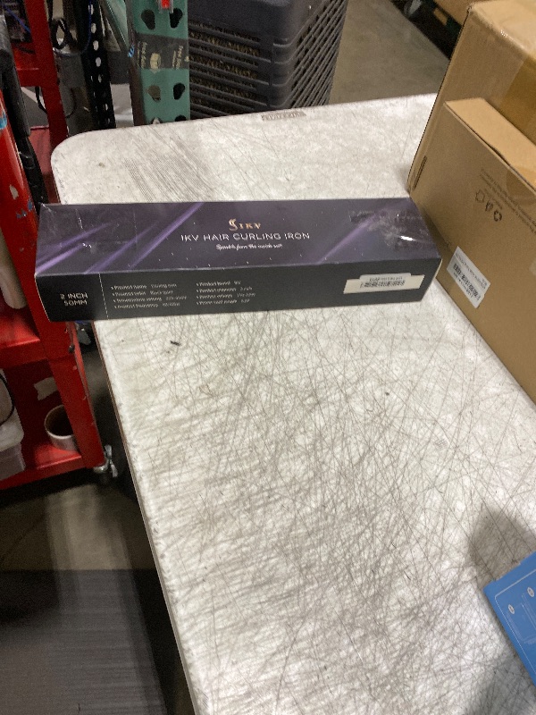 Photo 1 of 2 Inch Curling Iron Extra Long Barrel for Long Hair, Large Barrel Curling Wand Ceramic Tourmaline with LCD Display,10 Temps, Dual Voltage