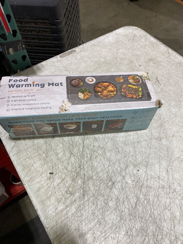 Photo 1 of Warming Mat For Food Extra Large 36"x16" 580W Food Warmer Chafing Dishes for Buffet,Food Warming Mat,Food Warmers for Parties Buffet,Portable Heating Pad 6 Level Temp 6 Hour Timer
