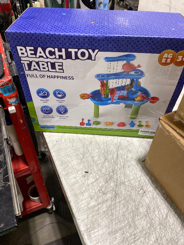 Photo 1 of CozyBomB™ Water Table for Toddlers 3-5 | Outdoor Toys Water Play Table, Magnetic Fishing Toy Game, Summer Splash Pond Showers Sand Activity, Sensory Party Birthday Gift Kids Ages 4-8 9-12 (3-Tiers)
