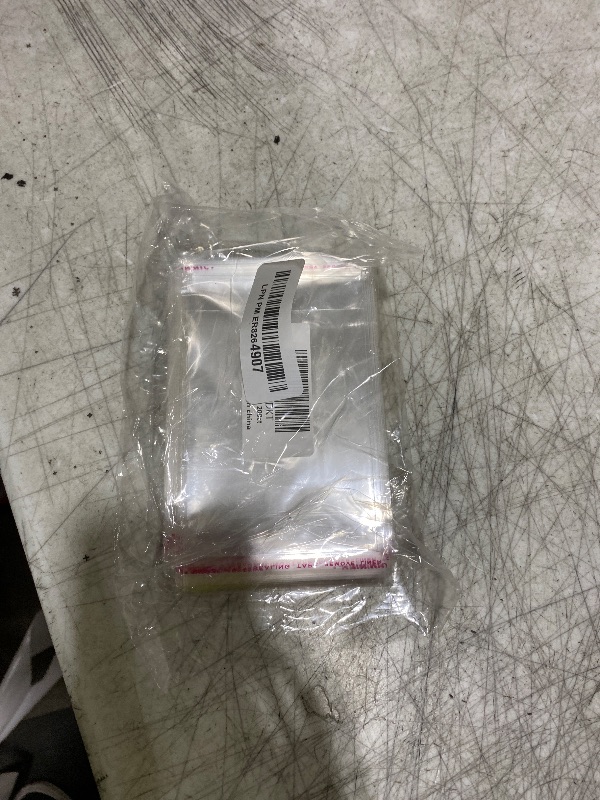 Photo 1 of Small Self Adhesive Cellophane Bags 3x4" Clear Self Stick Cello Baggies 200pcs Tiny OPP Poly Glassine Pouches 2mil for Cookie Seeds Beads Powder Candy Lipstick Cards Earrings Biscuits