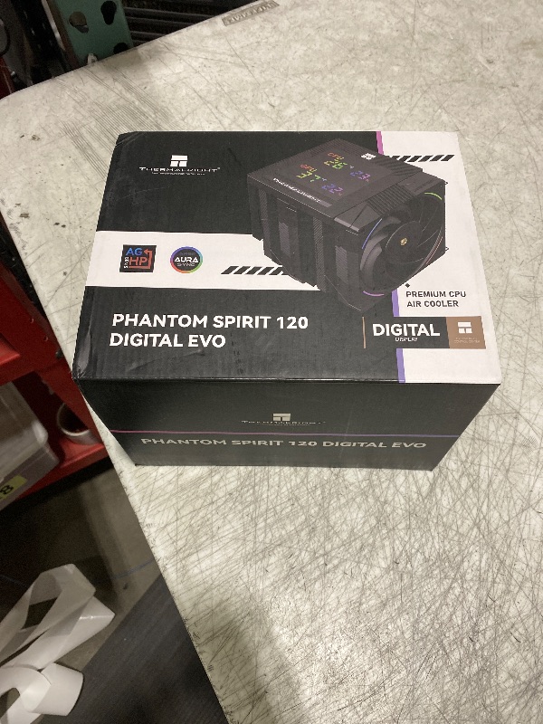 Photo 1 of Thermalright Phantom Spirit 120 Digital EVO CPU Air Cooler,7 Heat Pipes CPU Cooler,Dual 120mm PWM Fans,Magnetic Attraction-Digital Screen Top Cover,for AM4/AM5/LGA1700/1851/1150/1151/1200,PC Cooling