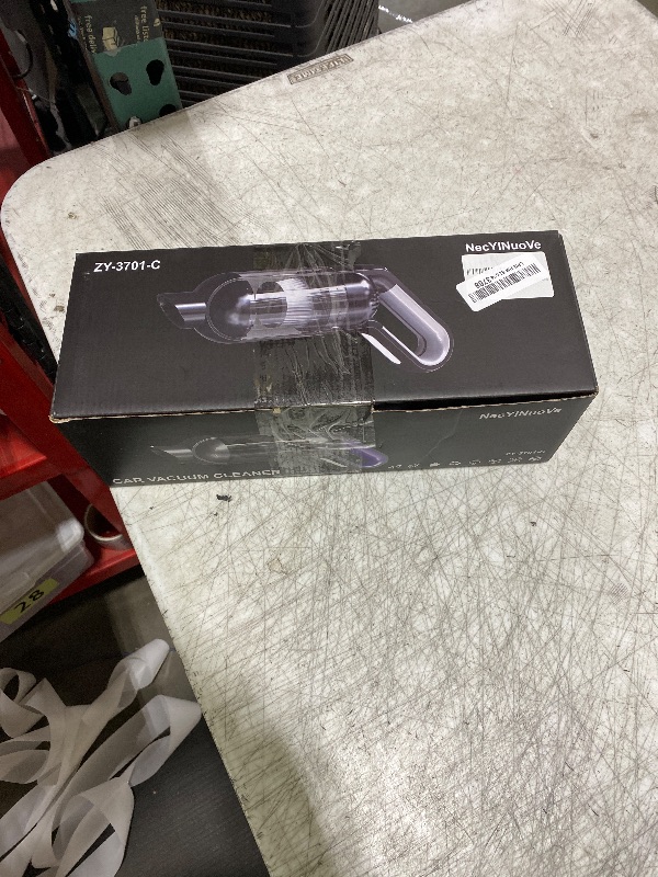 Photo 1 of NecYINuoVe Cordless Handheld Vacuum, Portable Car Vacuum with LED Light,Rechargeable Small Vacuum Cleaner with Powerful Suction,Lightweight Vacuum Cleaner for Car Home Office Pet Hair,Grey
