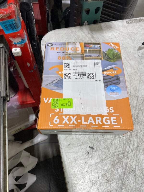 Photo 1 of 6 XX Large Vacuum Storage Bags, Space Saver Sealer Compression Bags for Blankets, Comforters, Pillows, Clothes Storage