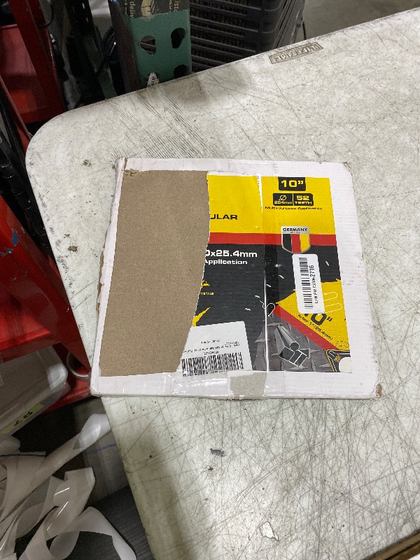 Photo 1 of 10 Inch Table Saw Blades, 52 Tooth Stainless Steel and Metal Cutting Circular Saw Blade with 1" Arbor, Teflon Anti-Stick, No Heat & No Burrs, Carbide-Tipped TCT Blade for Cold Metal Cutting